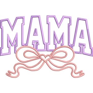 Diseño de Bordado “MAMÁ en Aplicación”4 – 5 Tamaños