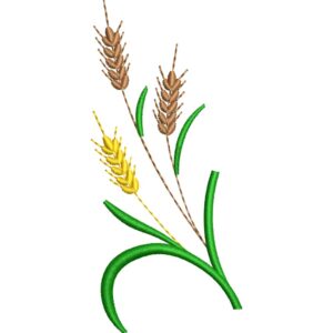 Archivo de Bordado Religioso – 3 Espigas de Trigo (4 tamaños)
